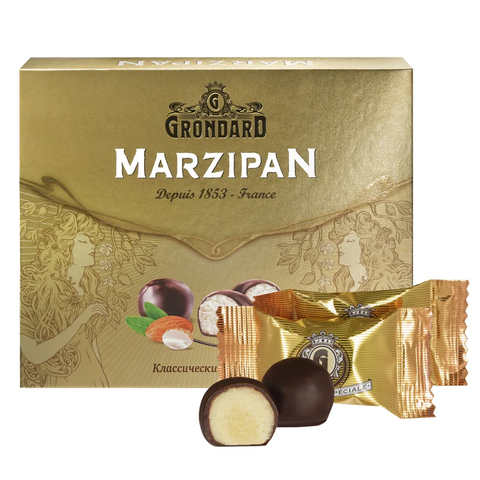  TM Grondard      (10836) Конфеты глазированные Марципановые Классика, 126г    в Донецке