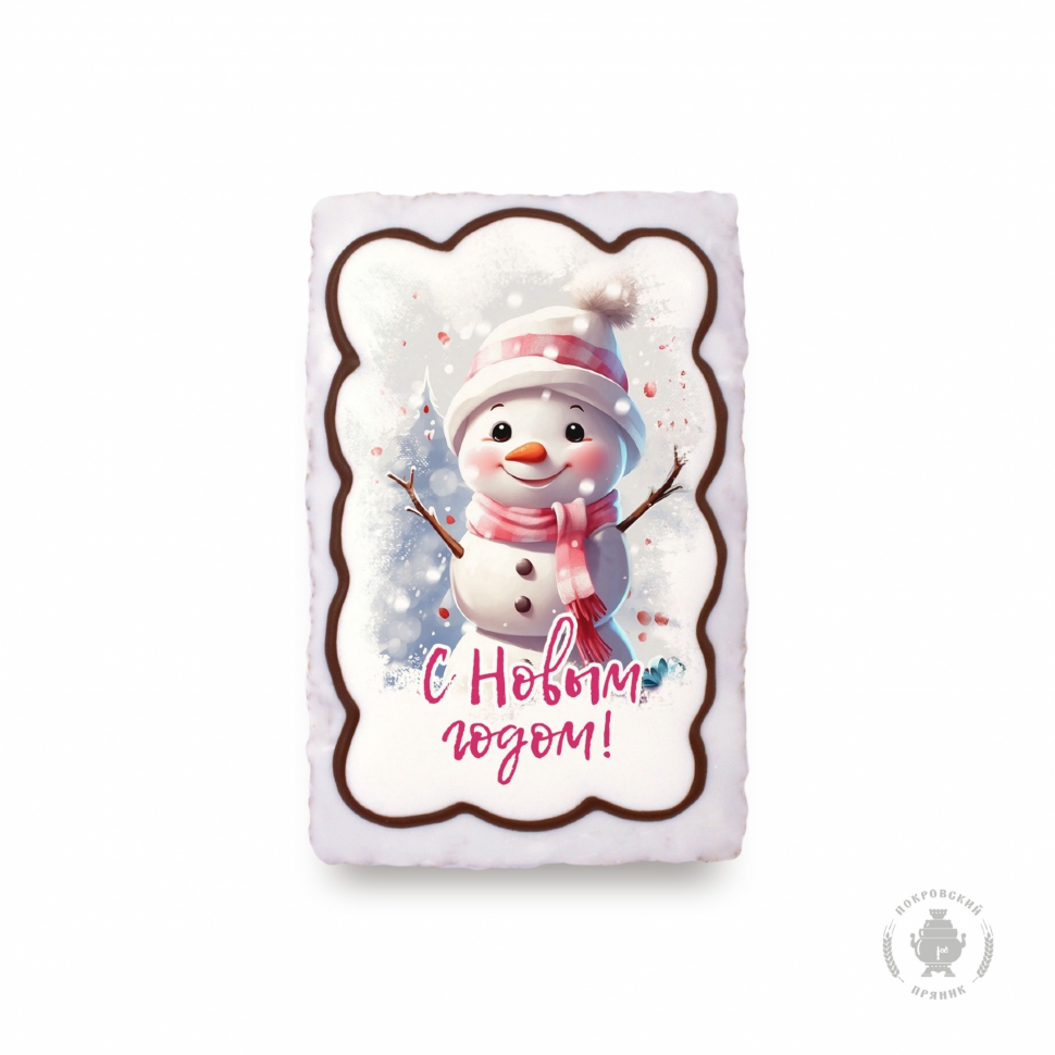  Пряник 130г новогодний Снеговик, (коробка 25шт) в Донецке