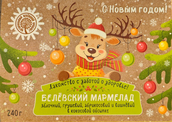 №2 Мармелад белевский на фруктозе 240г НГ в Донецке
